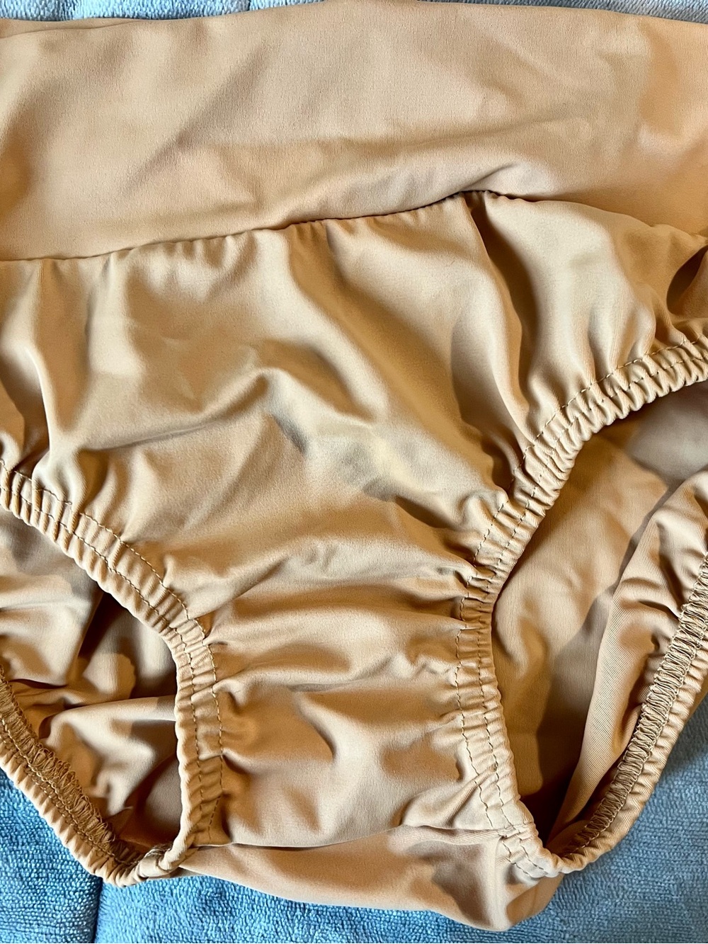 Neutral Tan High-Waist Dance Brief